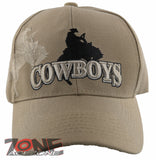 NEW! RODEO COWBOYS SHADOW CAP HAT TAN