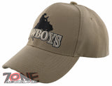 NEW! RODEO COWBOYS SHADOW CAP HAT TAN