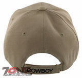 NEW! RODEO COWBOYS SHADOW CAP HAT TAN
