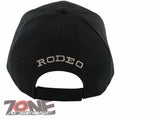 NEW! RODEO COWBOY HORSE BIG HORSESHOE CAP HAT BLACK