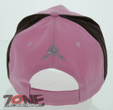 NEW! COWGIRL HEART COW GIRL CROSS CAP HAT BROWN PINK