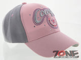 NEW! RODEO COWGIRL STAR STONES CAP HAT PINK GRAY