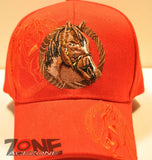 NEW! RODEO HORSE COWBOY COWGIRL CAP HAT RED