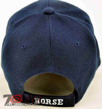 HORSE RODEO COWBOY COWGIRL CAP HAT NAVY