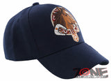 NEW! HORSE BELT RODEO COWBOY COWGIRL BALL CAP HAT NAVY