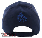 NEW! HORSE BELT RODEO COWBOY COWGIRL BALL CAP HAT NAVY