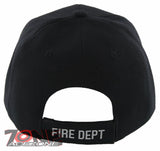 FD FIRE DEPARTMENT BASEBALL CAP HAT BLACK