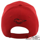 NEW HORSE RACING SPORT MUSTANG SHADOW CAP HAT RED