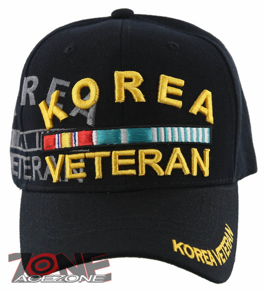 NEW! KOREA VETERAN MILITARY KOR VET CAP HAT BLACK