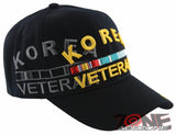 NEW! KOREA VETERAN MILITARY KOR VET CAP HAT BLACK