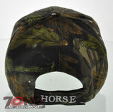 NEW HORSE RACING SPORT MUSTANG CAP HAT CAMO