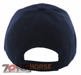 NEW! TWO HORSE RACING COWBOY BALL CAP HAT NAVY