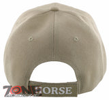 NEW HORSE SPEED RACING SPORT MUSTANG BALL CAP HAT TAN