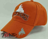 NEW! RODEO COWBOYS CAP HAT ORANGE