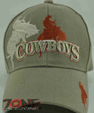 NEW! RODEO COWBOYS CAP HAT TAN