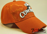 WHOLESALE NEW! COWBOYS W/SHADOW CAP HAT ORANGE
