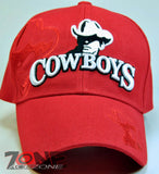 WHOLESALE NEW! COWBOYS W/SHADOW CAP HAT RED