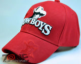WHOLESALE NEW! COWBOYS W/SHADOW CAP HAT RED