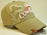 WHOLESALE NEW! COWBOYS W/SHADOW CAP HAT TAN