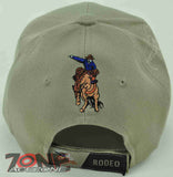 NEW! RODEO COWBOY SALVAJE CAP HAT TAN