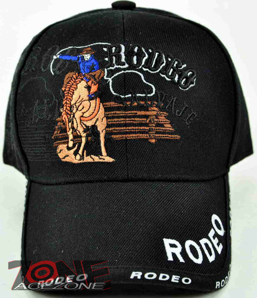 NEW! RODEO COWBOY SALVAJE CAP HAT BLACK