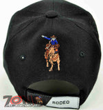 NEW! RODEO COWBOY SALVAJE CAP HAT BLACK