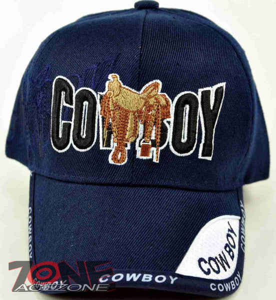NEW! RODEO COWBOY CAP HAT B1 NAVY
