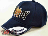 NEW! RODEO COWBOY CAP HAT B1 NAVY