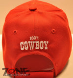 WHOLESALE NEW! 100% COWBOY CAP HAT RED