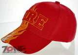 FD FIRE DEPT MIDDLE FLAMES N1 CAP HAT RED