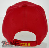 FD FIRE DEPT MIDDLE FLAMES N1 CAP HAT RED
