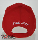 FD FIRE DEPT FIRST IN LAST OUT SHADOW N1 CAP HAT RED