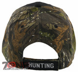 HUNT SHUT UP AND HUNT! DEER OUTDOOR HUNTING BALL CAP HAT BLACK FOREST CAMO