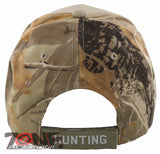 HUNT SHUT UP AND HUNT! DEER OUTDOOR HUNTING BALL CAP HAT TAN SAND FOREST CAMO