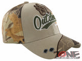 OUTDOOR SPORTS DEER SHADOW HUNTING BALL CAP HAT TAN SAND FOREST CAMO