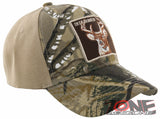 NEW! DEER HUNTER OUTDOOR SPORTS BALL CAP HAT FOREST CAMO TAN