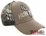 NEW! DEER HUNTER SKULL BUCK OUTDOOR SPORTS CAP HAT TAN CAMO