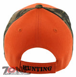 NEW! RATHER HUNTING OUTDOOR SPORTS HUNTER CAP HAT CAMO ORANGE