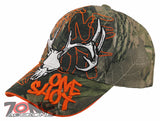 NEW! ONE SHOT DEER HUNTER BUCK OUTDOOR SPORTS CAP HAT CAMO