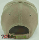 HUNTER LIVE TO HUNT DEER BUCK OUTDOOR SPORTS CAP HAT TAN