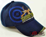 HUNTER LIVE TO HUNT DEER BUCK OUTDOOR SPORTS CAP HAT NAVY