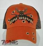 NEW! BIG BUCK HUNTER HUNT DEER BUCK OUTDOOR SPORTS CAP HAT ORANGE CAMO