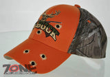 NEW! BIG BUCK HUNTER HUNT DEER BUCK OUTDOOR SPORTS CAP HAT ORANGE CAMO