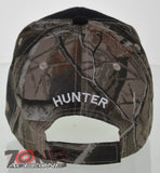 NEW! BIG DEER HUNTER DEER BUCK OUTDOOR SPORTS CAP HAT CAMO BLACK