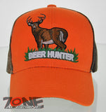 NEW! BIG DEER HUNTER DEER BUCK OUTDOOR SPORTS CAP HAT CAMO ORANGE