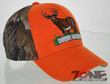 NEW! BIG DEER HUNTER DEER BUCK OUTDOOR SPORTS CAP HAT CAMO ORANGE