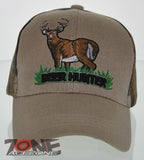 NEW! BIG DEER HUNTER DEER BUCK OUTDOOR SPORTS CAP HAT CAMO TAN