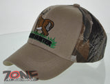NEW! BIG DEER HUNTER DEER BUCK OUTDOOR SPORTS CAP HAT CAMO TAN
