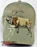 HUNTER HUNT BIG ELK OUTDOOR SPORTS CAP HAT TAN