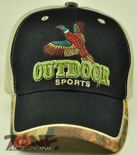 NEW! PHEASANT OUTDOOR HUNTING HUNTER CAP HAT N1 BLACK